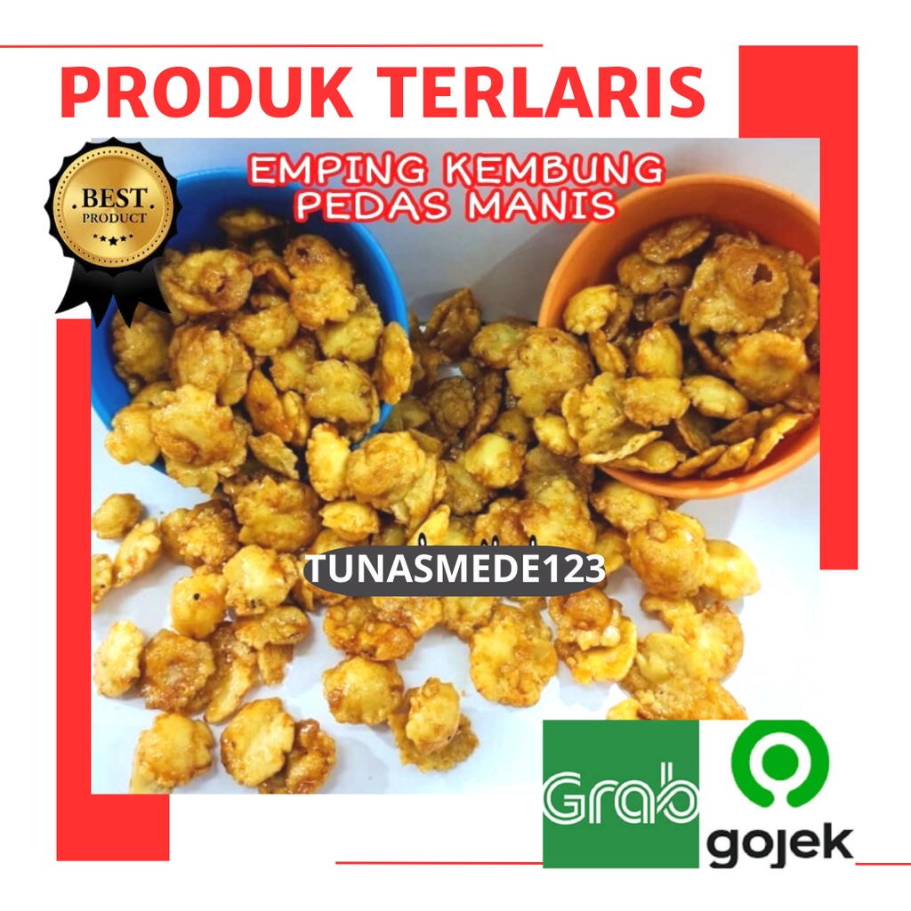 

Emping kembung 500 gr EMPING PEDAS MANIS KANCING