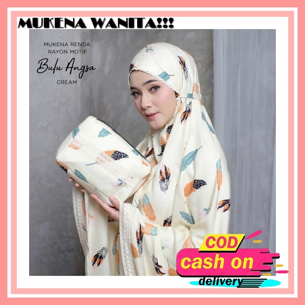 (Cod) Mukena Dewasa Mukena Bunga Teratai Full Bordir Mewah Mukena Gracela Bordir Mukena Mewah Mukena