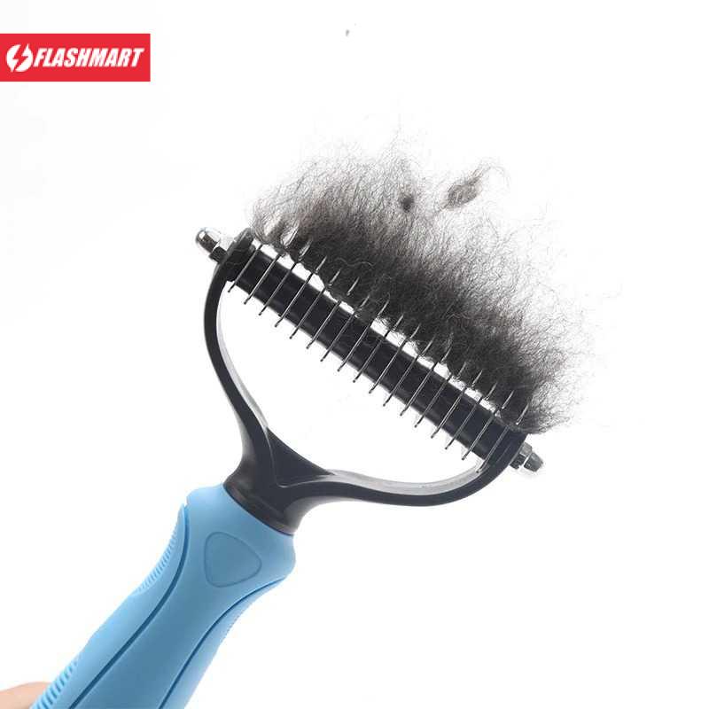 Flashmart Sisir Rambut Binatang Peliharaan Hair Removal Comb - AES0124