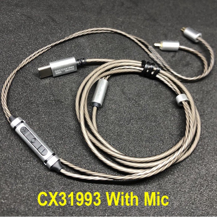 Custom DAC Type C Jack With 2 Pin 0.78mm Cable Replacement