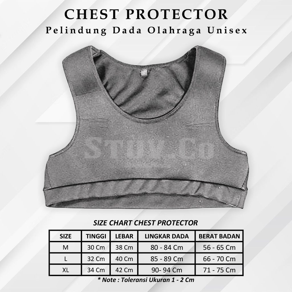 FOOTBALL VEST CHEST PROTECTOR PELINDUNG DADA OLAHRAGA VOLY BASKET SEPAK BOLA FUTSAL