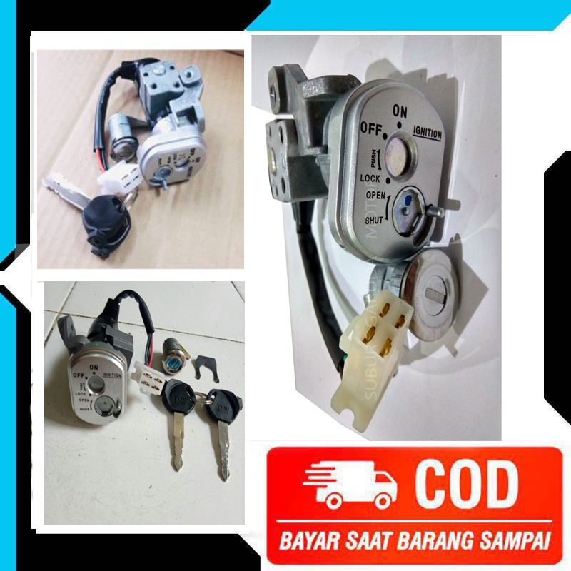 KUNCI KONTAK SET + JOK MOTOR HONDA REVO LAMA OLD - REVO LANCIP -REVO 100 - REVO 110 ASSY LENGKAP