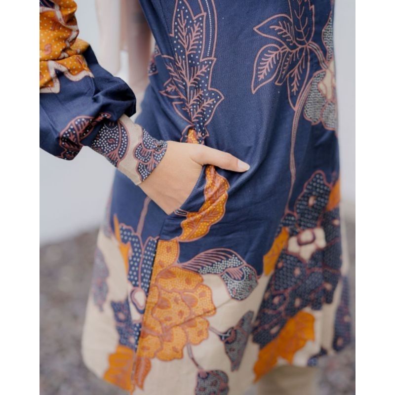 Batik Tunik Couple Modern Set Pakaian Couple Kemeja Batik Pria Batik Couple Dress