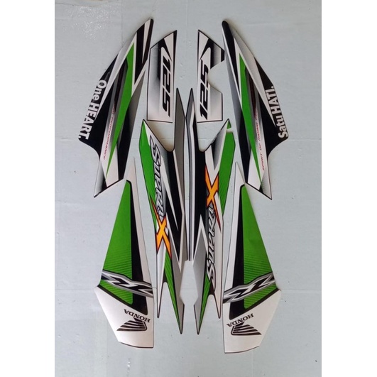 STIKER STRIPING MOTOR SUPRA X 125 R 2013 TERMURAH LIS LES BODY SUPRA X 125 R 2013 TERBARU
