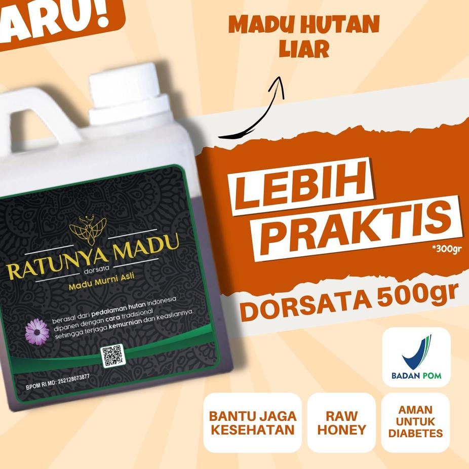 

☞ Murni Asli 500GR Ratunya Mellifera Natural Pure Raw Honey ✥