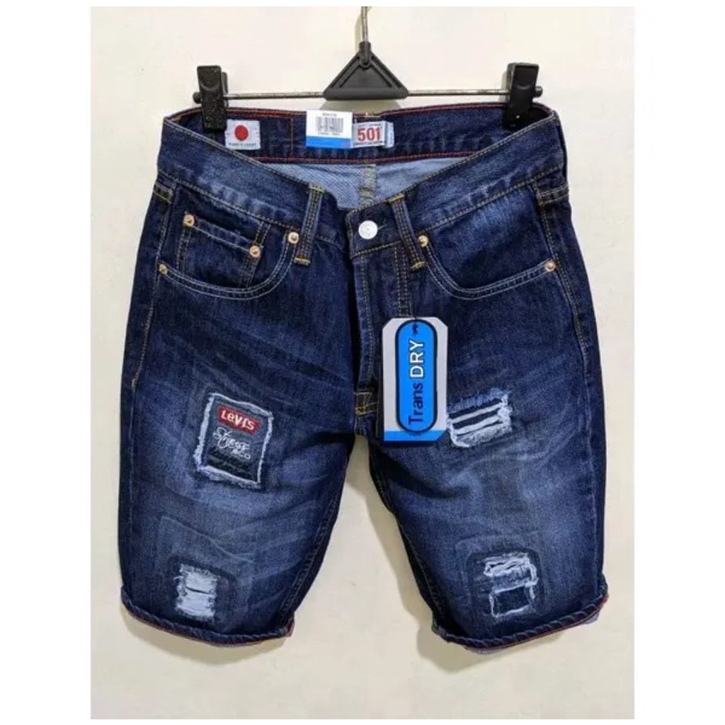 Celana Pendek 501 Pria Bahan Jeans Terbaru
