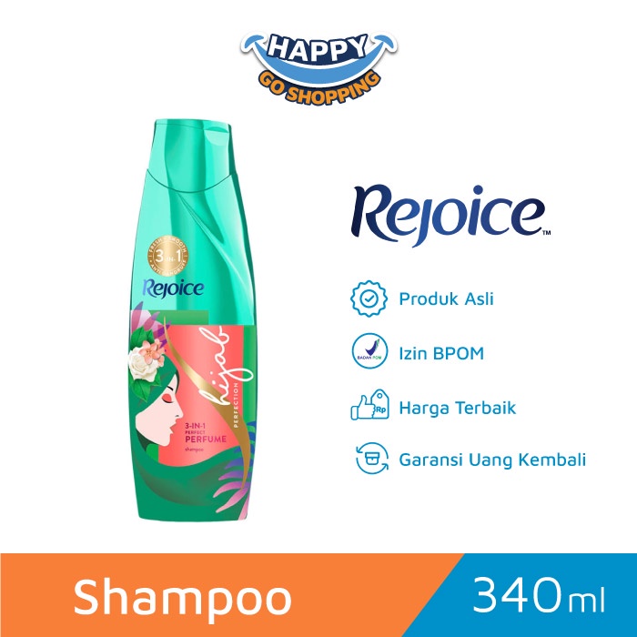 Jual Rejoice Hijab Shampoo 3 in 1 Perfect Perfume 340 ml Shopee Indonesia
