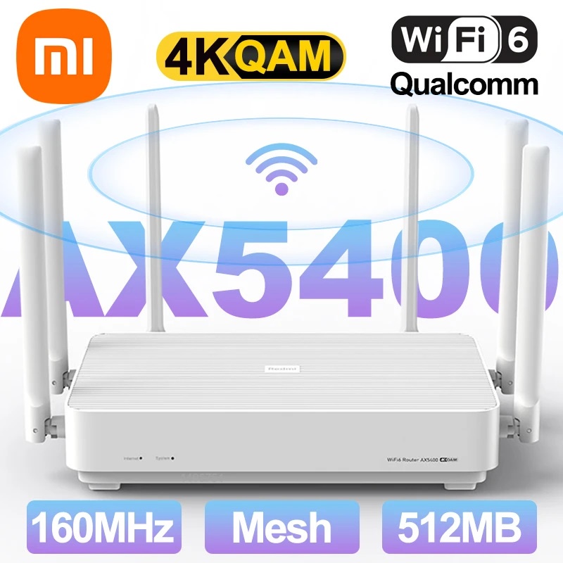Mijia Redmi AX5400 Router Mesh Gaming Router WiFi 6 5Ghz Wifi AX Gigabit Dual Band China version 256