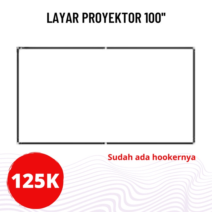 Terlaris Layar Proyektor Screen Projector Layar Gantung Layar Proyektor Dinding