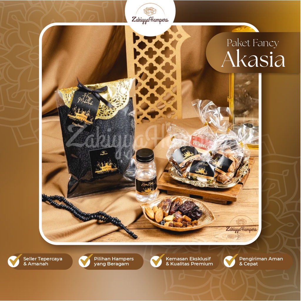 [5 Paket Hampers] Paket Oleh-Oleh / Souvenir Haji Dan Umtoh Premium Paket Fancy Akasia