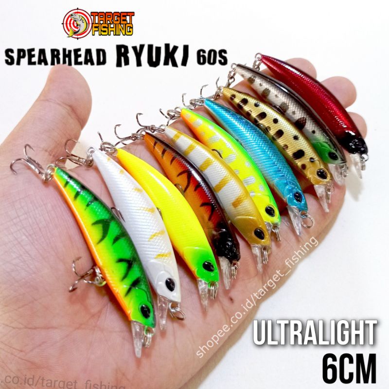 Minnow Ultralight Ryuki 60S Replika DUO - Umpan Casting 6cm 5gram Lure Sinking UL