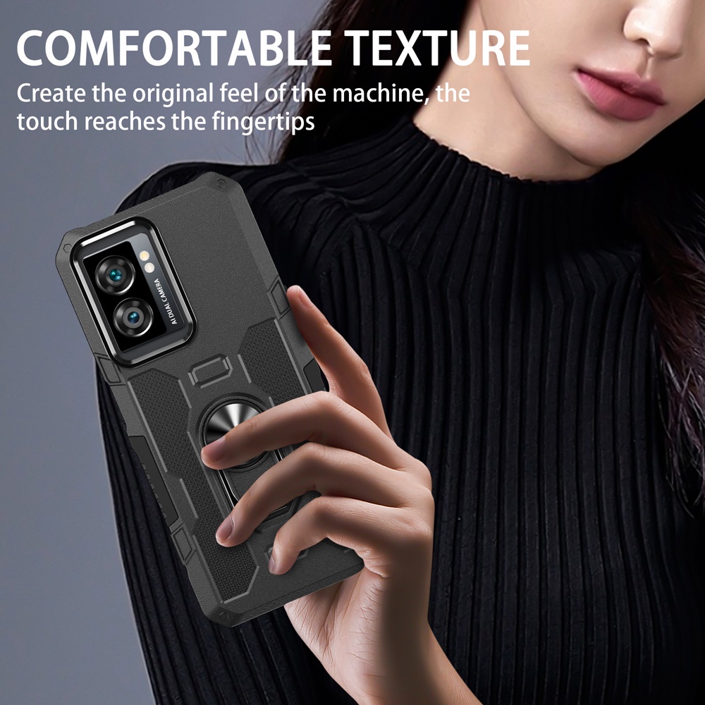 Case Armor VIVO Y15S Iring Cincin Magnetic Kesing Hp Protect kamera Premium Hard Case Standing Robot Pelindung Kamera