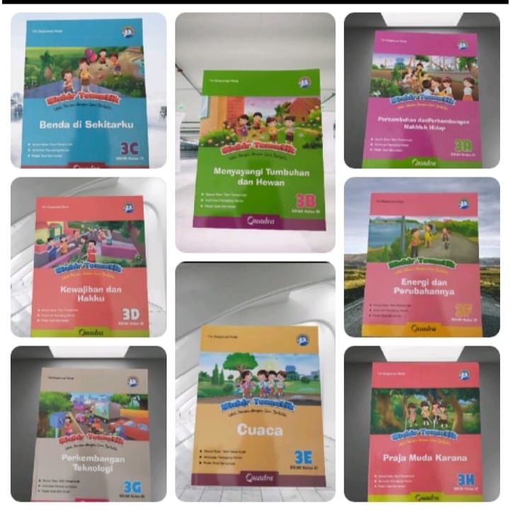 Harga satuan buku mahir tematik k13 kelas 3 penerbit Quadra
