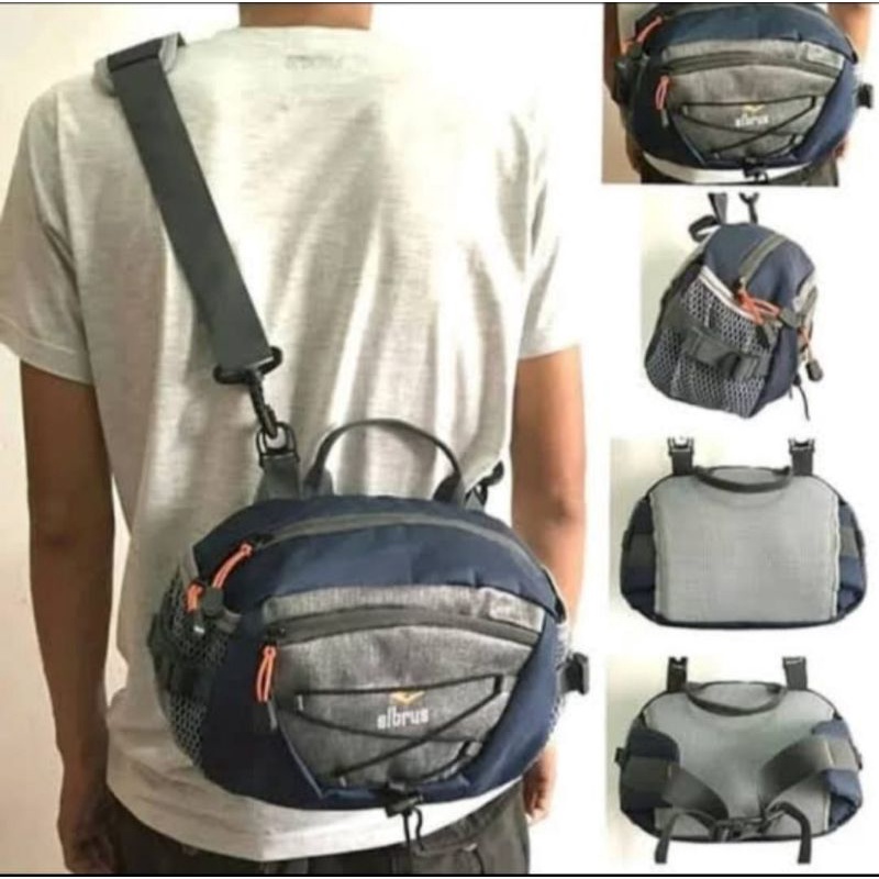 Tas Selempang Elbrus 2 mode # Tas Slingbag