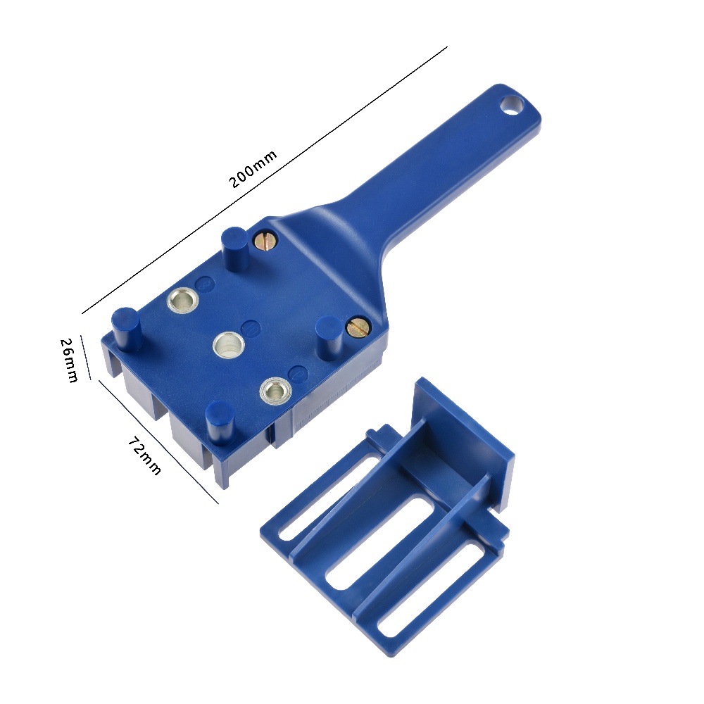 DOWEL JIG ALAT PELUBANG 6/8/10MM PENYAMBUNG KAYU PAPAN PLYWOOD DRILL