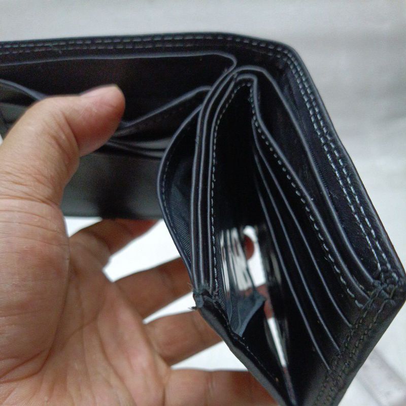 DOMPET 3 DIMENSI 3 in 1 Kulit Polos || Dompet Lipat 3 Ruang Pria Wanita