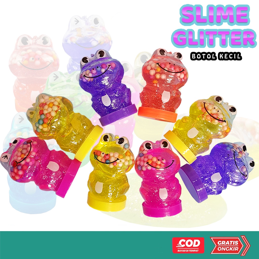 Mainan Anak Slime Mini Lucu / Clear Slime / Slime Mini Botol 24F