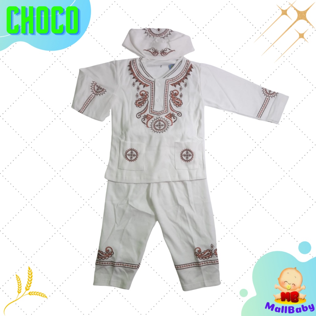 Baju Koko Bayi Setelan Baju Muslim Bayi Laki Laki 6 12 18 24 Bulan Habibi Lucu Nyaman Berkualitas