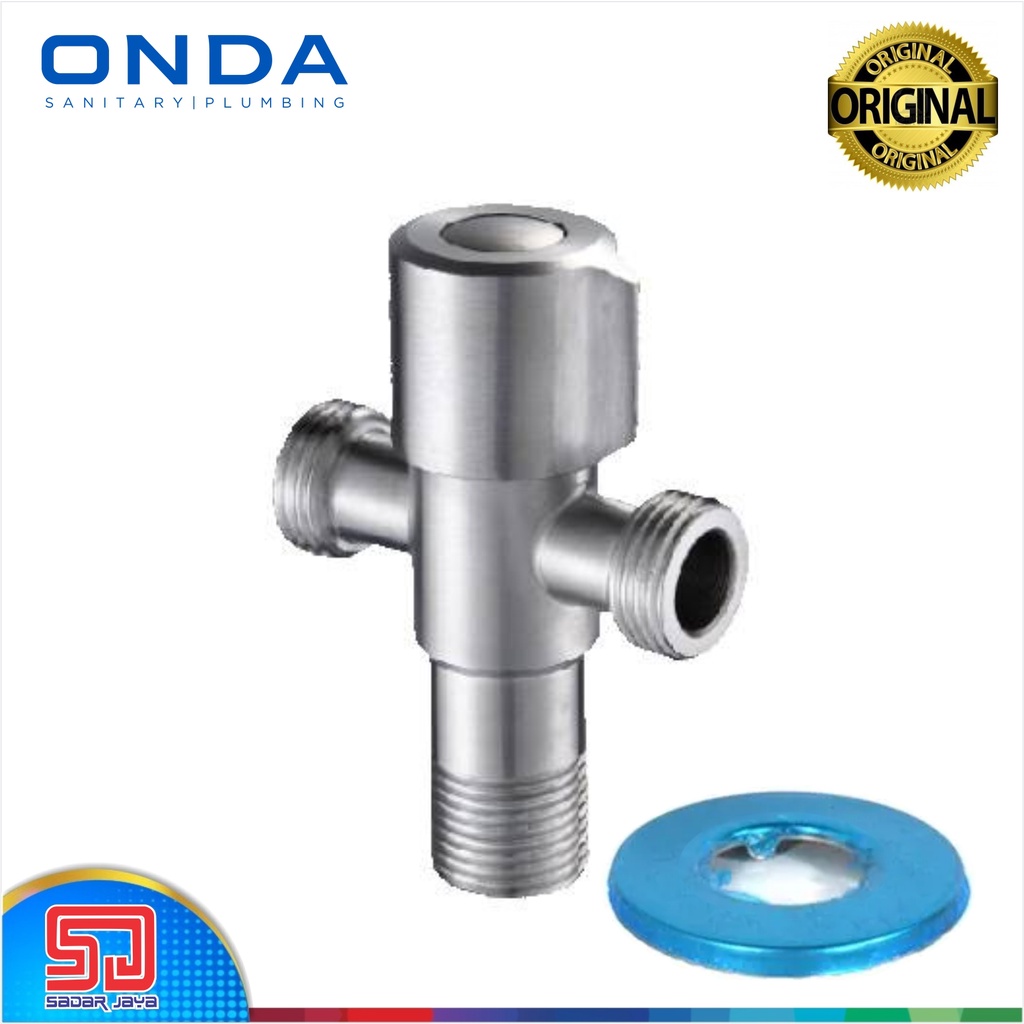 ONDA JF FLOW 1/2&quot; Stop Kran Toilet Cabang Katup Keran Shower Angle Valve 2 Way