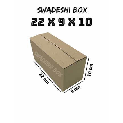 

kardus/karton/box uk. 22x9x10 cm untuk packing singlewall polos