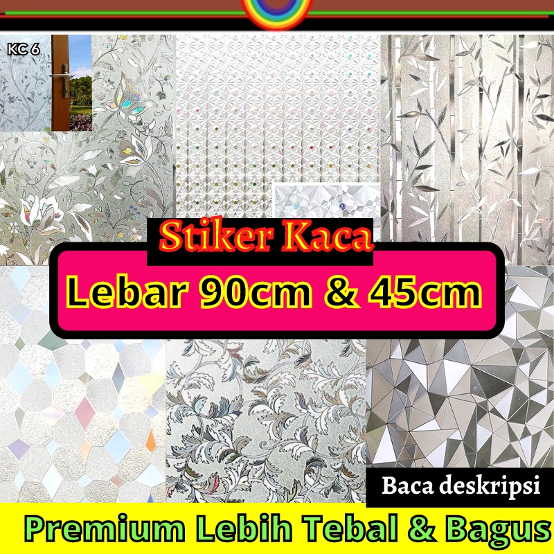 STIKER STICKER KACA SUNBLAST SETIKER WALLPAPER PINTU JENDELA HIASAN KACA BUAT KAMAR MANDI DEKORASI D