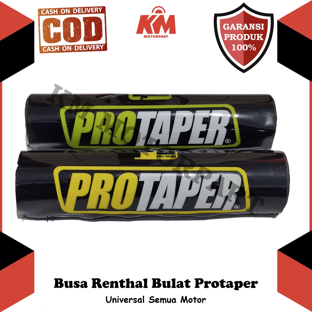 Busa Renthal Model Bulat Protaper Hitam Stang Universal