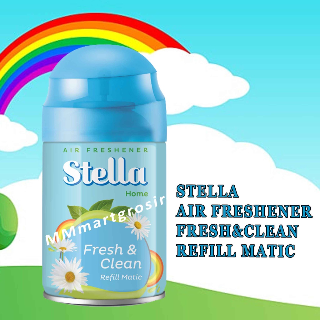 REFILL MATIC / STELLA FRESH &amp; CLEAN / PENGHARUM RUANGAN / 225ML