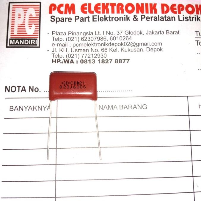 Milar 823J630V 823J 630V 823 J 630 V 82nF pcmelektrob9090 Diminati Banget
