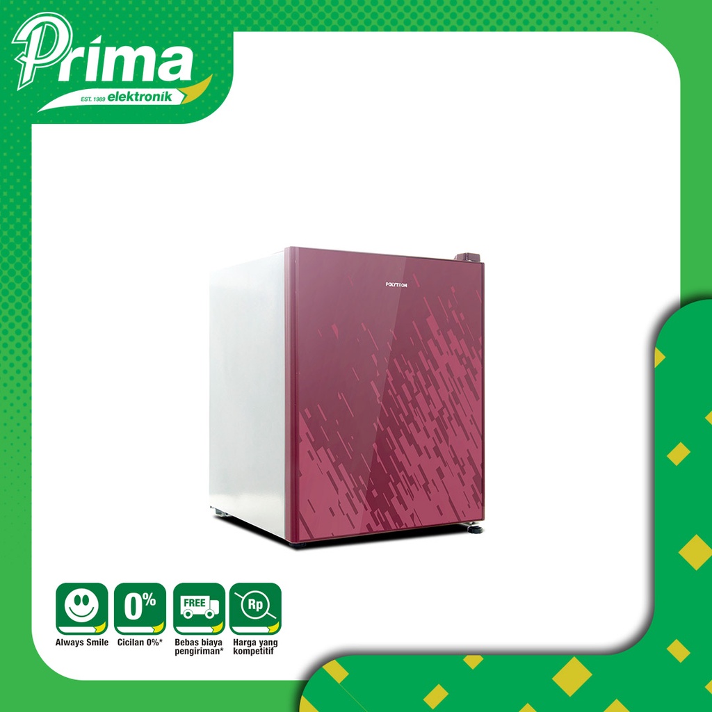 POLYTRON PRH51X PRH51R Kulkas Mini 1PINTU 50 liter