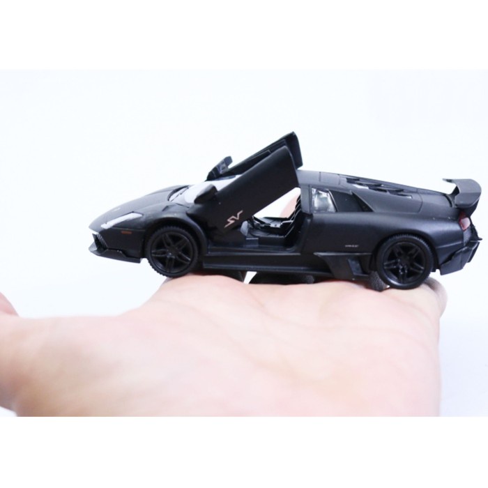 RMZ CITY DIECAST LAMBORGHINI MURCIELAGO 5 INCH FREEWHEEL MATTE BLACK TERMURAH