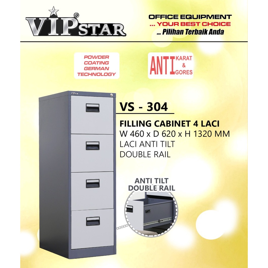 Filling Cabinet 4 laci VIP STAR Type VS 304