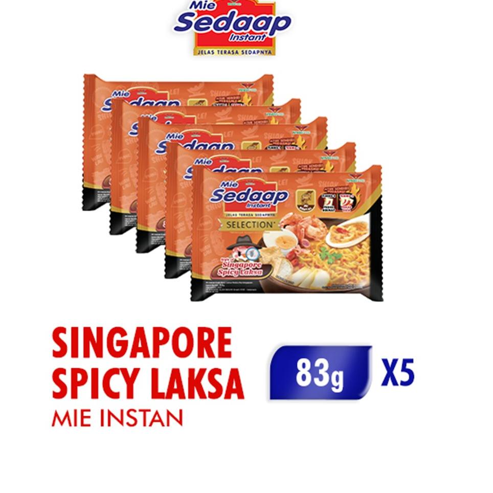 

Spesial disini Sedaap Mie Instan Singapore Spicy Laksa 83g x5