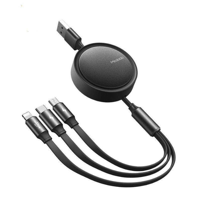 kabel data retractable 3in1 3a mcdodo ca-7250