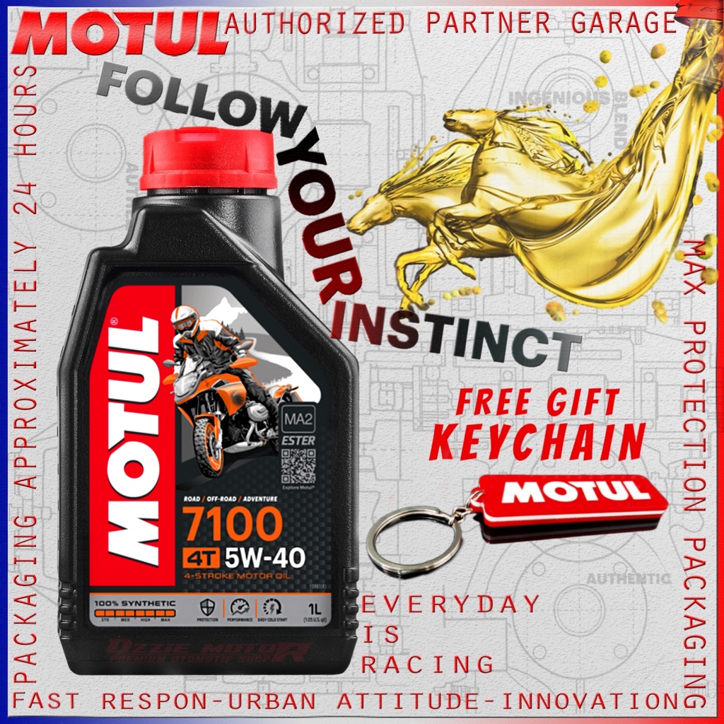 MOTUL 7100 4T 1L 5W40 OLI MOTOR IMPORT ORIGINAL