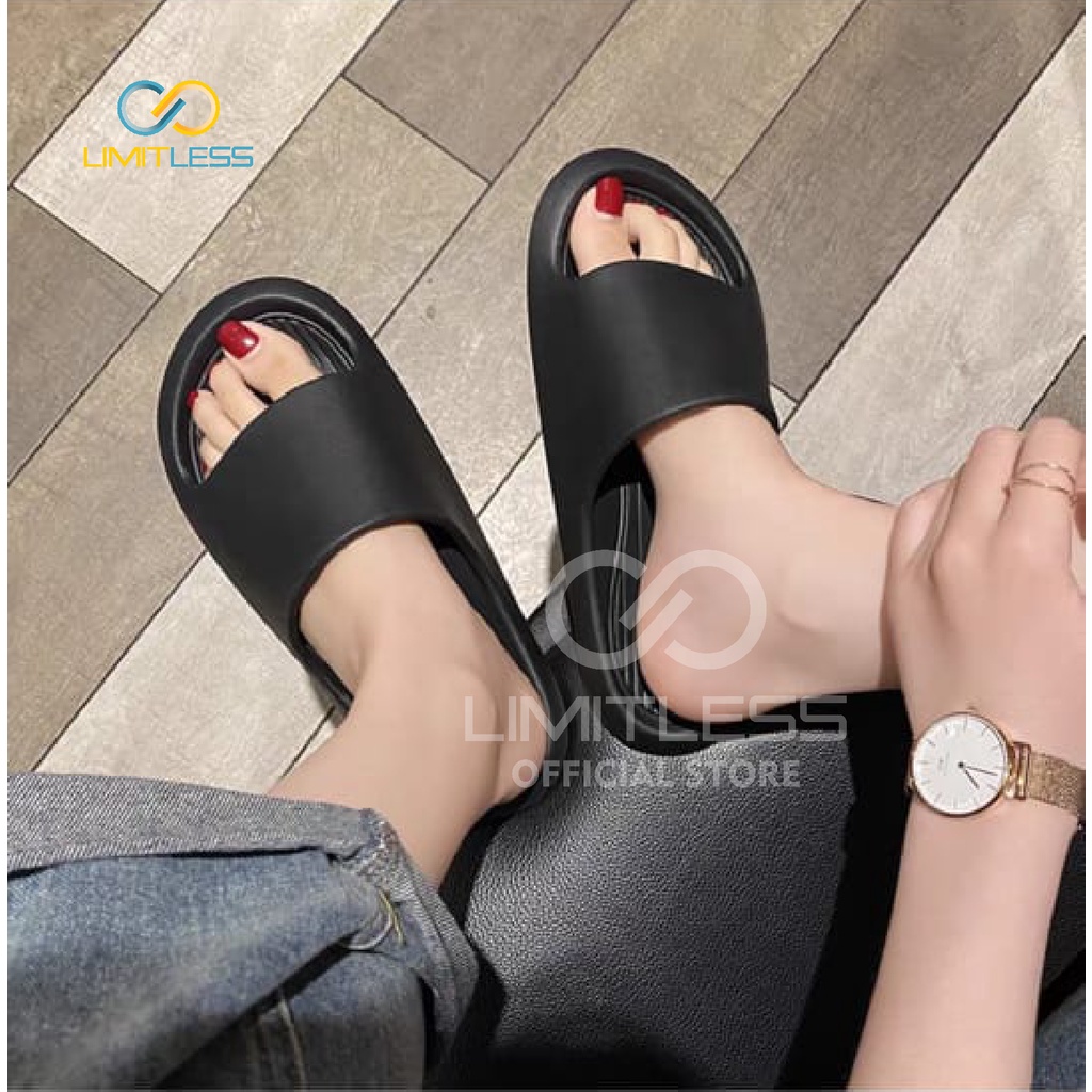 Sandal Wanita Rumah Empuk Sendal Selop Wanita Casual Sendal Cewek Korea Slip On Anti Slip