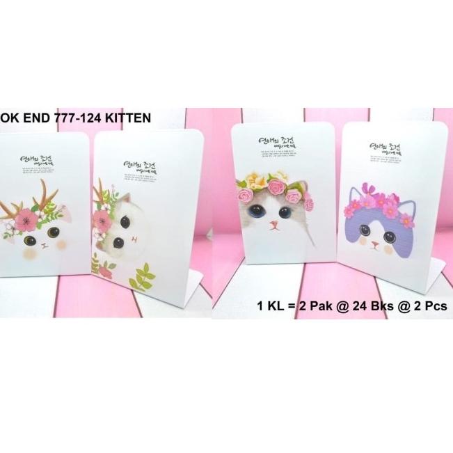 

Produk Ekslusif Penahan buku besi motif kitten isi 2 pc
