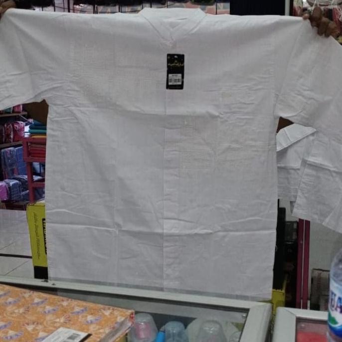 TERBARU Baju Koko putih lengan panjang Ukuran jumbo L3, L4, L5 /BAJU KOKO PRIA/BAJU KOKO DEWASA/BAJU