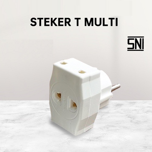 T Multi Cabang Colokan LIStrik 3 Cabang Jalur Stop Kontak Perpanjangan Charger HP Steker T kualitas