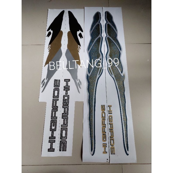 Sticker stiker hi grade panther isuzu minibus/ stiker panther hi grade lama baru