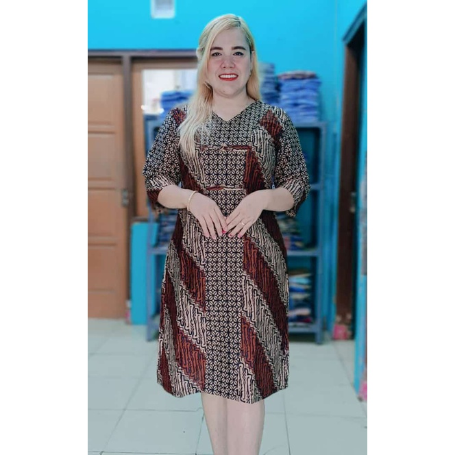 BISA COD DRESS WANITA FURING ATASAN WANITA YENI BABARIANG, M L XL XXL JUMBO