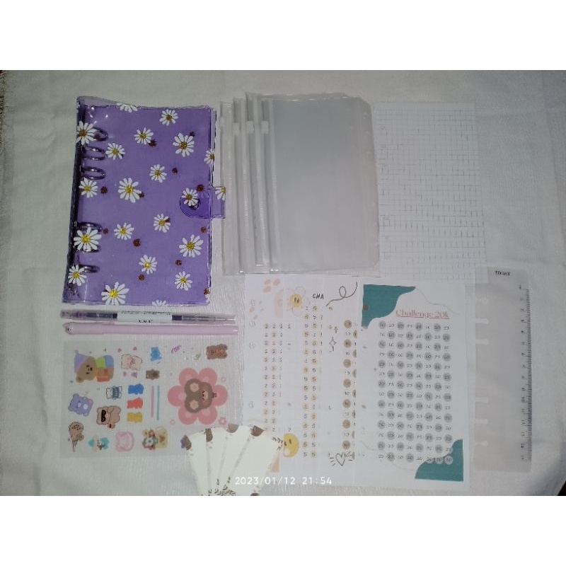 

Paket lengkap binder A6 menabung/Saving challenge
