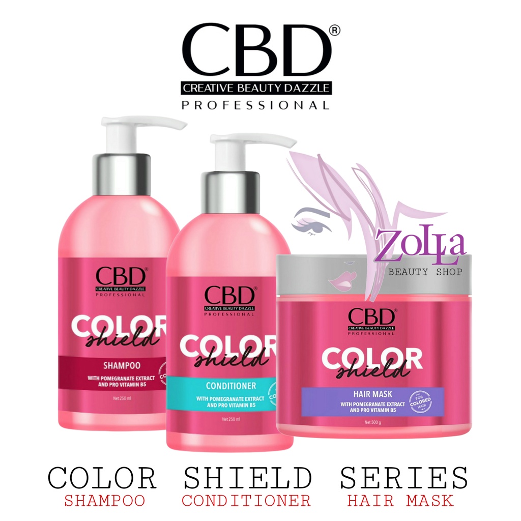 CBD COLOR SHIELD - BPOM - SHAMPOO - CONDITIONER - HAIR MASK