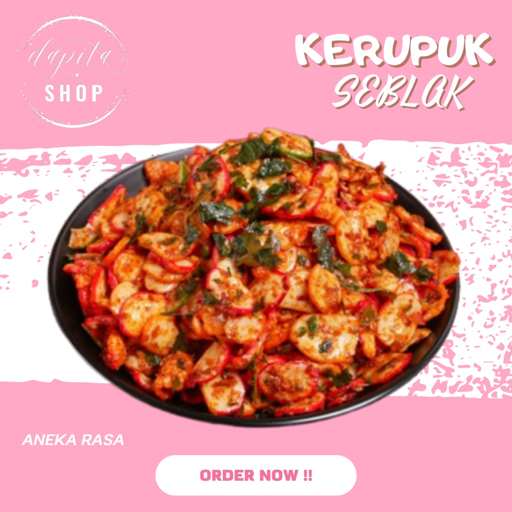 

Kerupuk Seblak Extra Kencur Daun Jeruk Cemilan / Snack Aneka Rasa Murah Dan Lengkap