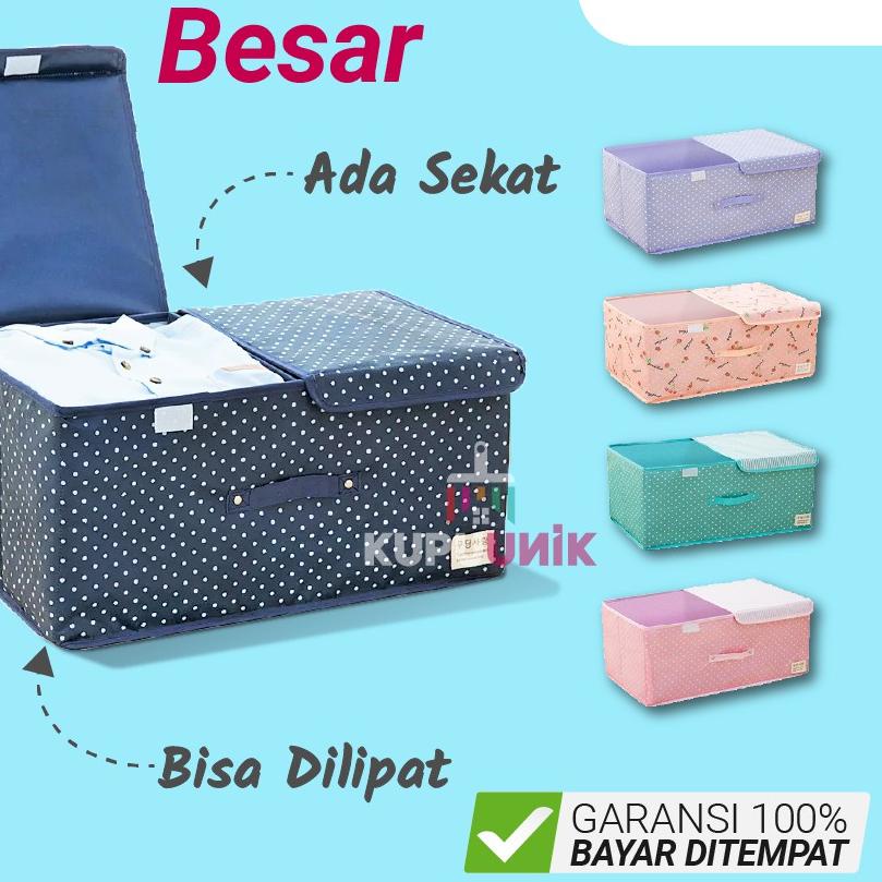 ☂ Kotak Penyimpanan Serbaguna Besar Kotak Penyimpanan Baju Mainan Storage Box Baju Mainan 726 ✲