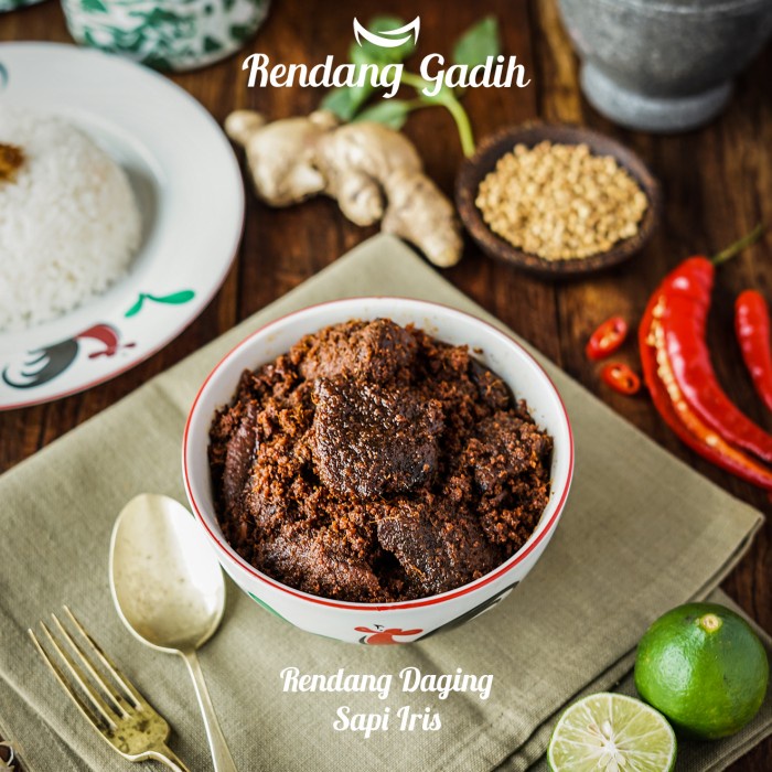 

Rendang Daging Sapi Iris - Rendang Gadih