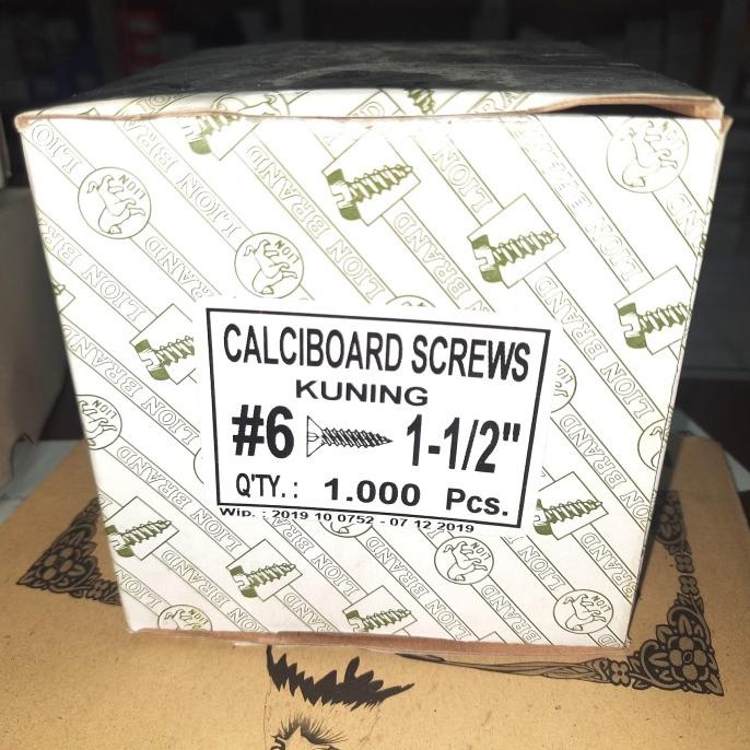 sekrup GRC kuning 6 x 1 skrup plafon 6 x 1-1/2 6x1.5 taping SUNRAY