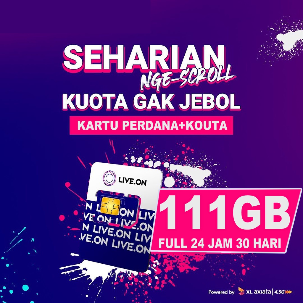 Kartu Perdana XL Live On Unlimited 30 Hari