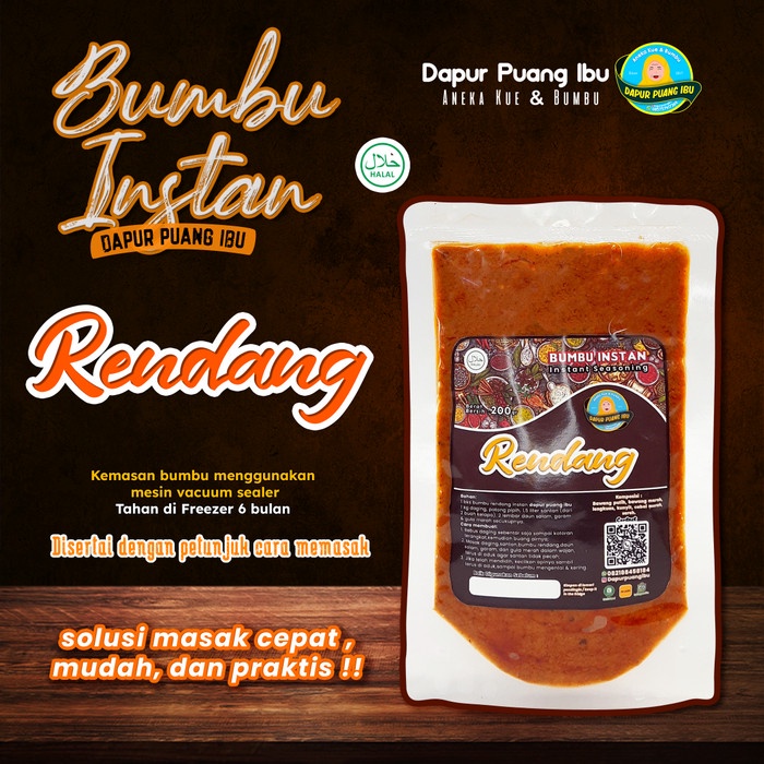

Bumbu Instan Rendang By Dapur Puang Ibu 045