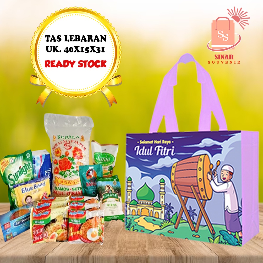 

GOODIE BAG TAS HAMPERS PARSEL LEBARAN IDUL FITRI TEBAL 40x15x31 (PXLXT) - LANGSUNG KIRIM