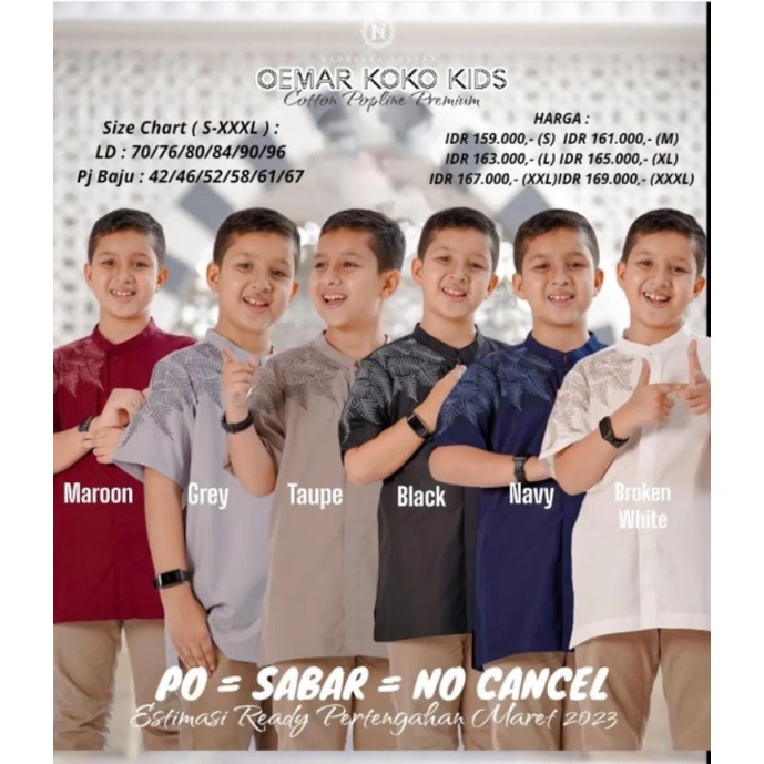 OEMAR KOKO KIDS NADHEERA LUXURY